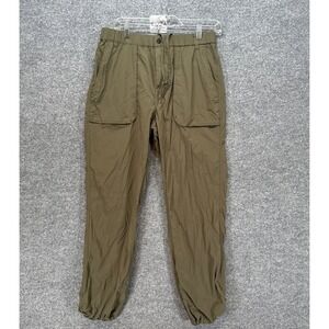 Tilley‎ Jogger Pants Mens Medium Green Lightweight Cargo Stretch Outdoor Utility